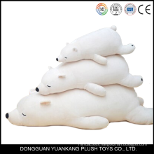 Stuffed mini super soft plush toy crawling polar bear